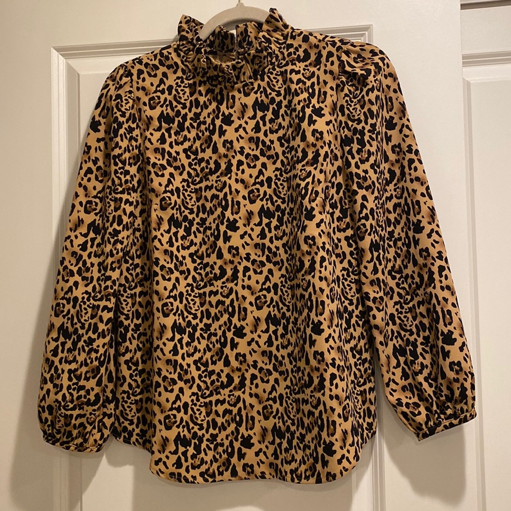 New Jcrew Ruffleneck top, XS